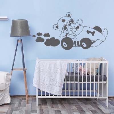 Vinis para quarto infantil Trator realista - TenStickers