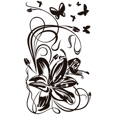 Vinilo Decorativo Floral FL118