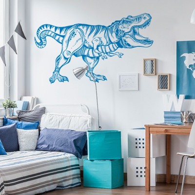 Vinis para quarto infantil Trator realista - TenStickers