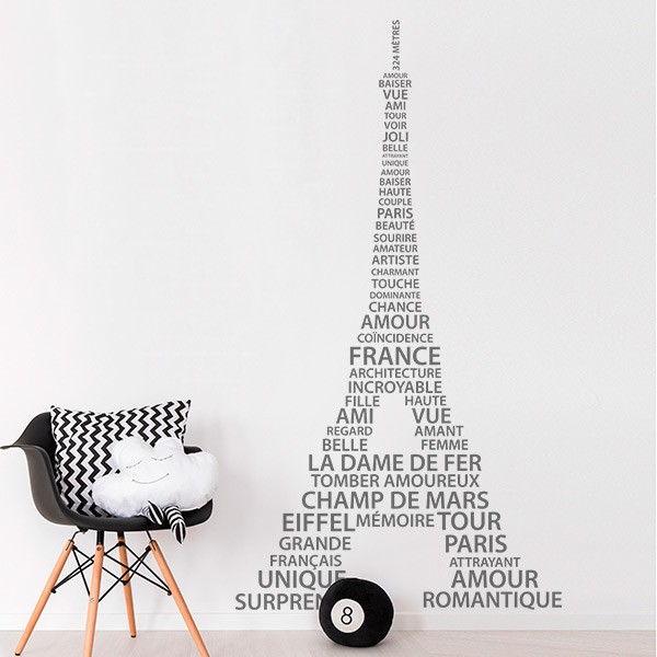 Reflexión Aproximación progenie Vinilos Decorativos - Modernos Torre Eiffel
