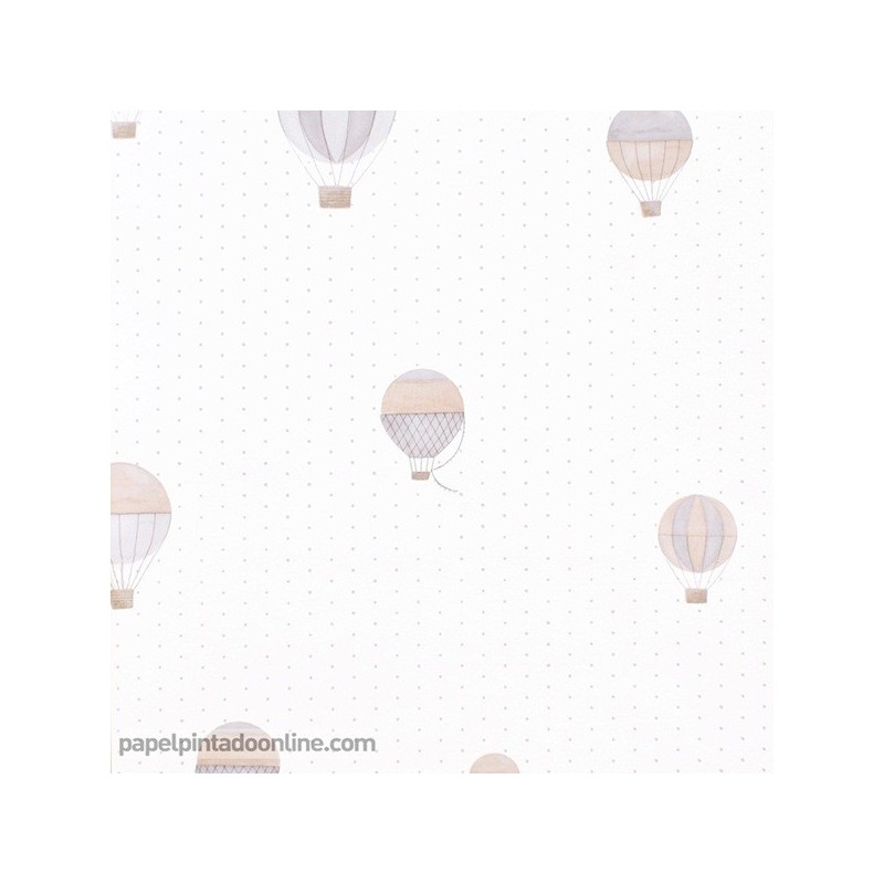 Papel pintado infantil globos Papel pintado infantil globos