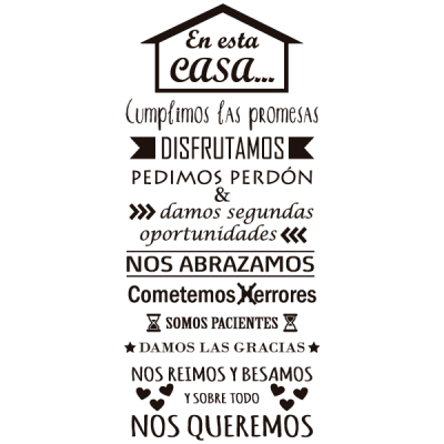 Vinilo Decorativo Texto TE036 2