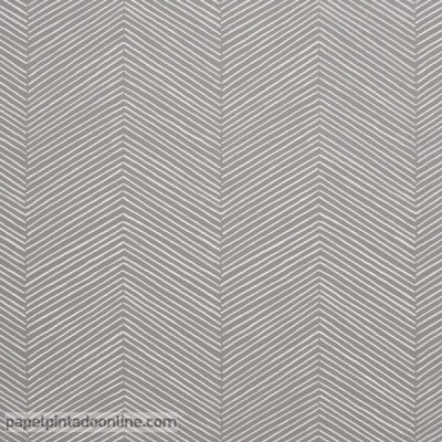 Papel Pintado espiga gris 610705