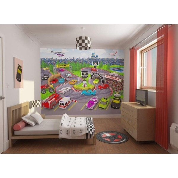 Fotomural Infantil Car Racers