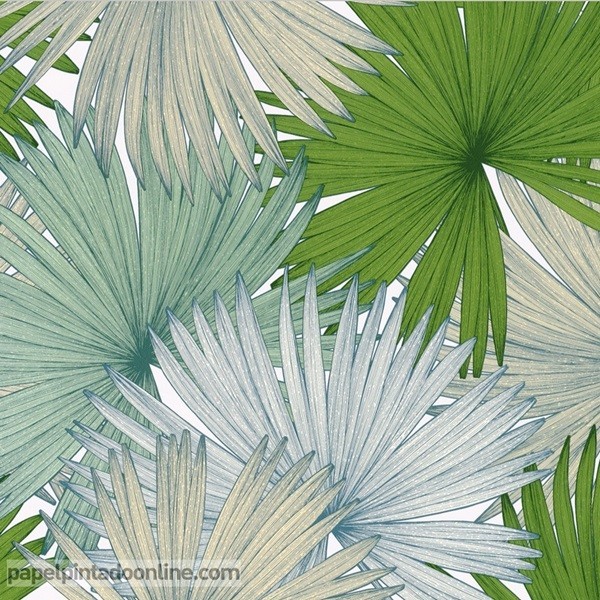 Featured image of post Papel Pintado Hojas Palmera Palmeras es un dise o ex tico disponible en dos fondos diferentes