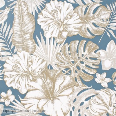 Paper pintat FULLES TROPICALS 017 Paper pintat FULLES TROPICALS 017