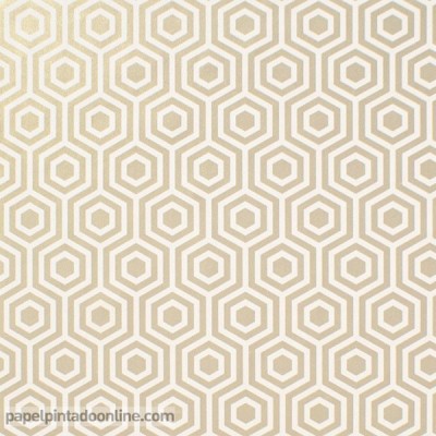 Paper pintat geometric daurat HEXÀGONS 945
