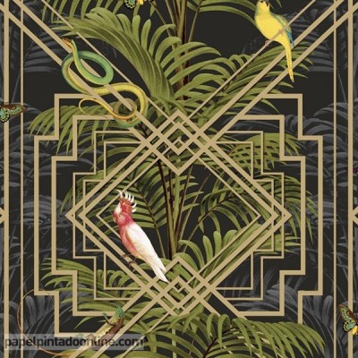 Paper pintat CASCADING GARDENS 90362 Paper pintat CASCADING GARDENS 90362