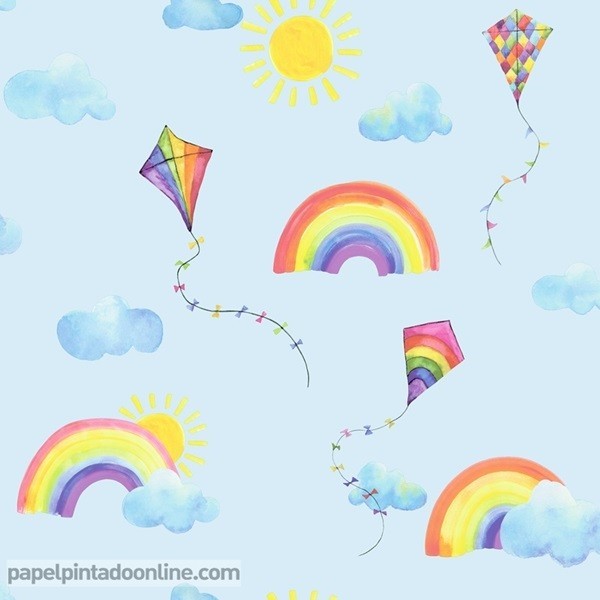 Papel de parede OVER THE RAINBOW 91022