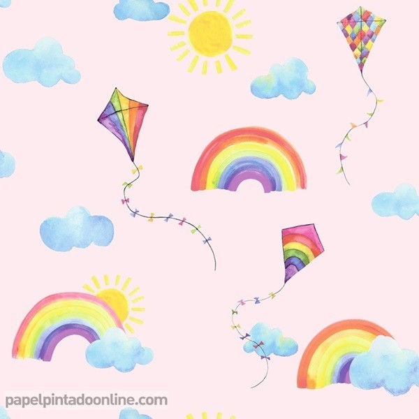 Papel de parede OVER THE RAINBOW 91021