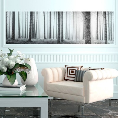 Fotomural Panoràmic Bosc Blanc i negre 0P-12005 Fotomural Panoràmic Bosc Blanc i negre 0P-12005