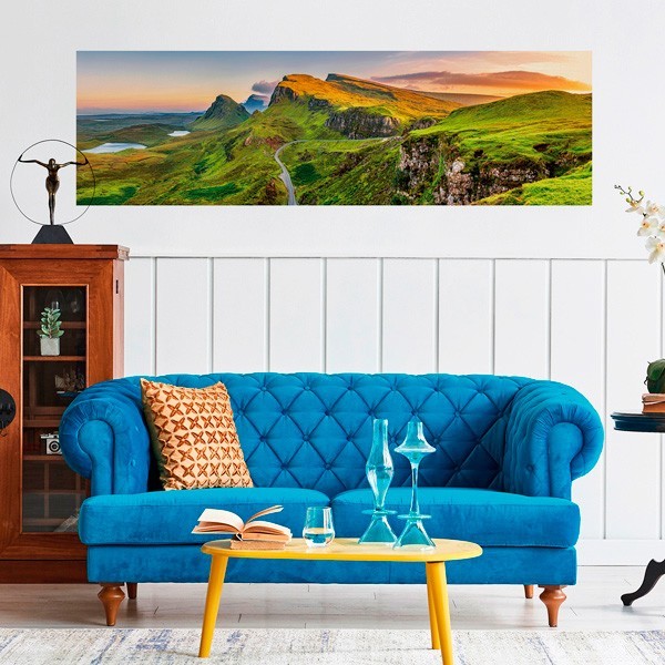 Fotomural Panorâmico Montanhas Quiraing OP-10004 Fotomural Panorâmico Montanhas Quiraing OP-10004