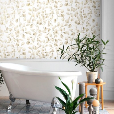 Paper pintat FULLES DAURADES 075