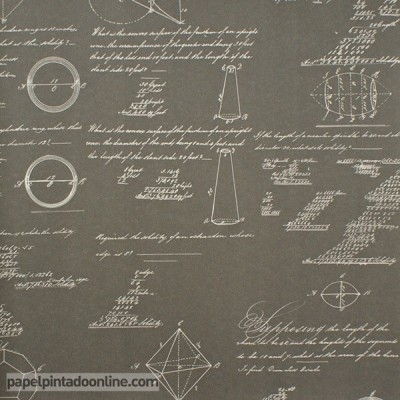 Papel pintado NAVIGATOR PYTHAGORAS CHARCOAL