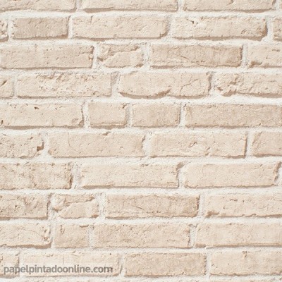 Papel de parede TIJOLO BEGE 35581-2