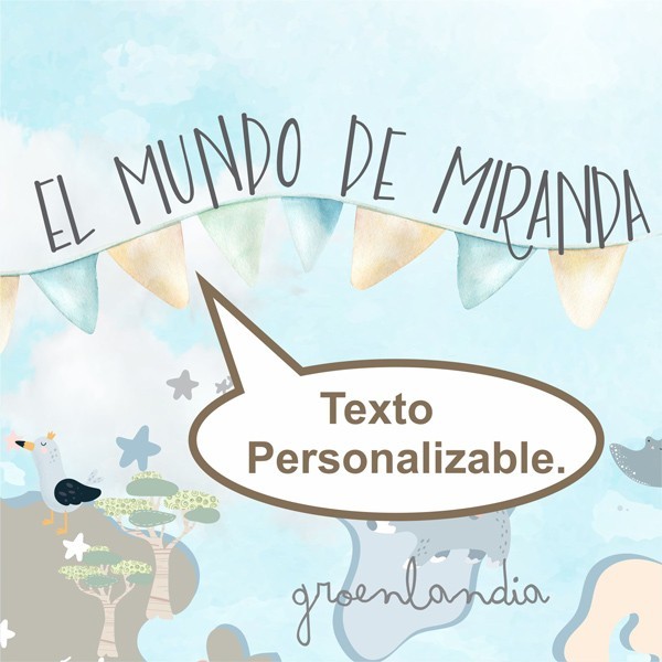 Mural Mapa Infantil personalizável Fantasia VCMF-007