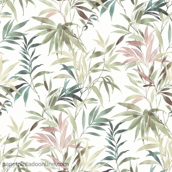  Papel pintado para cocina y baño - Flor verde tropical de hojas  - Decoración moderna del hogar Papel pintado extraíble 137.8x96.5 in :  Herramientas y Mejoras del Hogar