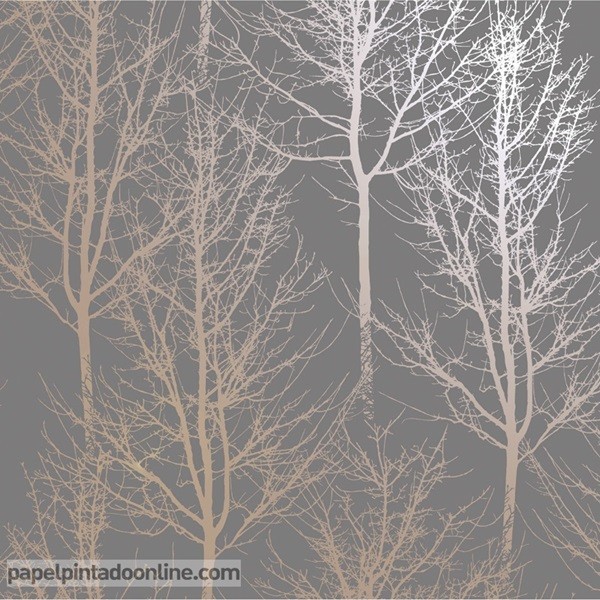 Paper pintat arbres elegants 90761