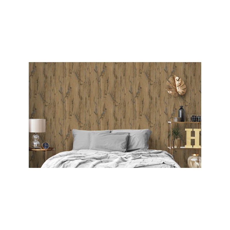 papel pintado madera para dormitorios