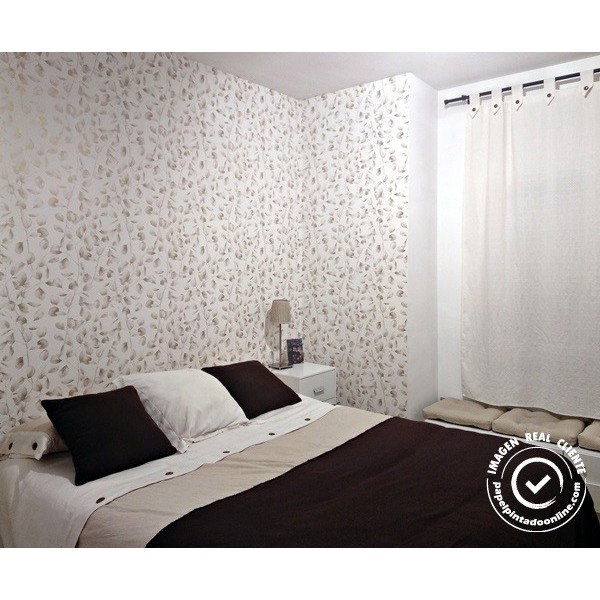 Papel de parede FOLHAS DOURADAS 075