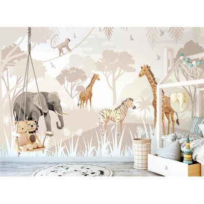 Mural Infantil Jungle Sunset VCJA-024