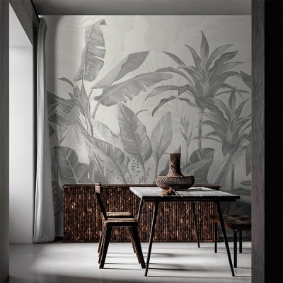 Mural Essentials Botanical Grey 752-012 2