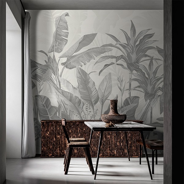 Mural Essentials Botanical Grey 752-012