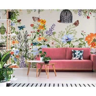 Mural Botánico Primavera ANIM005 2
