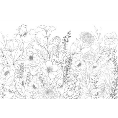 Mural Botánico Floral ANIM007 Mural Botánico Floral ANIM007