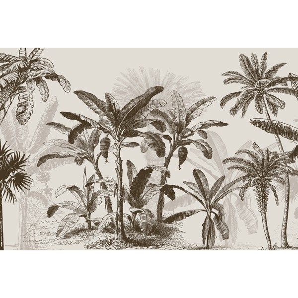 Mural Royal Palms Sepia ANIM017