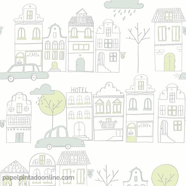 Papel de parede LITTLE WORLD 560920