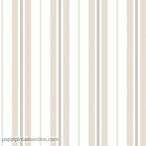 Papel pintado autoadhesivo rayas beige 65x300cm