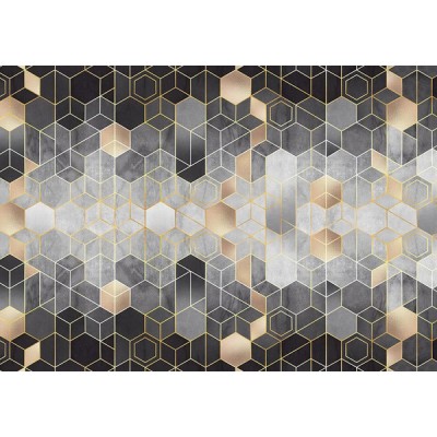 Mural Essentials Hexabeegon Grey 752-030