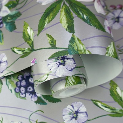 Paper pintat floral platejat elegant 91323