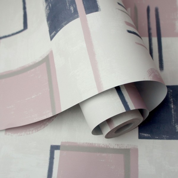 Papel pintado geométrico acuarela 91332