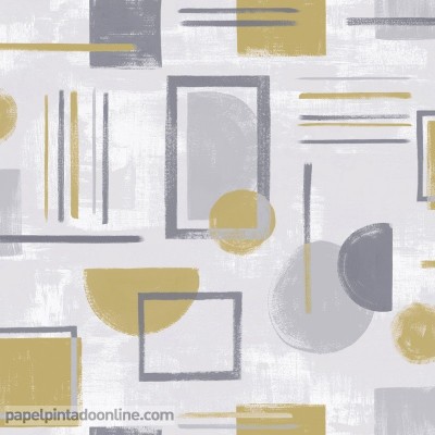 papel pintado geométrico ocre y gris efecto acuarela 91331 papel pintado geométrico ocre y gris efecto acuarela 91331