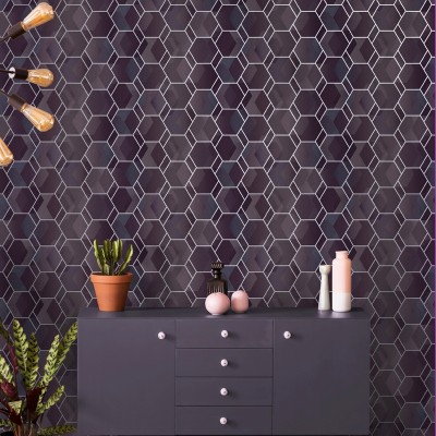 Papel de parede geométrico elegante Amazônia 91283