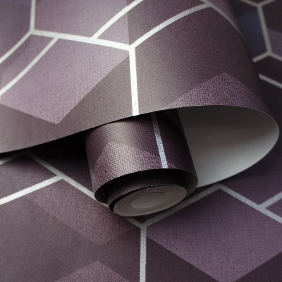 Papel de parede geométrico elegante Amazônia 91283