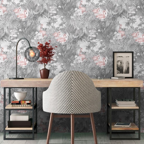 Paper pintat flamencs roses naturalesa tropical 91261