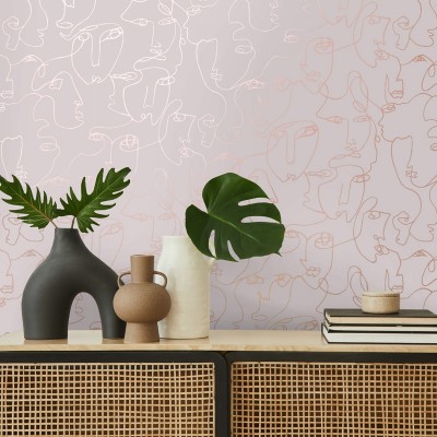 Paper pintat modern rostre persones 91274 Paper pintat modern rostre persones 91274