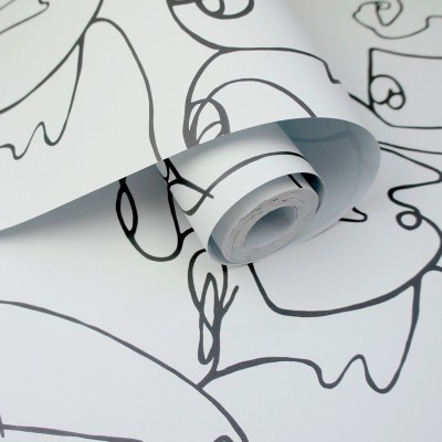 Papel de parede com rostos preto Amazonia 91273