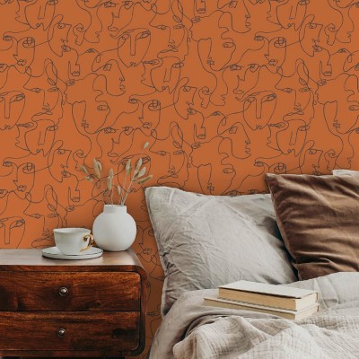 Papel pintado rostro personas decoración moderna 91271 Papel pintado rostro personas decoración moderna 91271