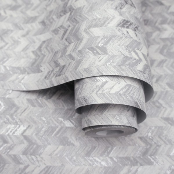 papel de parede imitação de textura tecido cor cinza prata decoração elegante Amazônia 91295