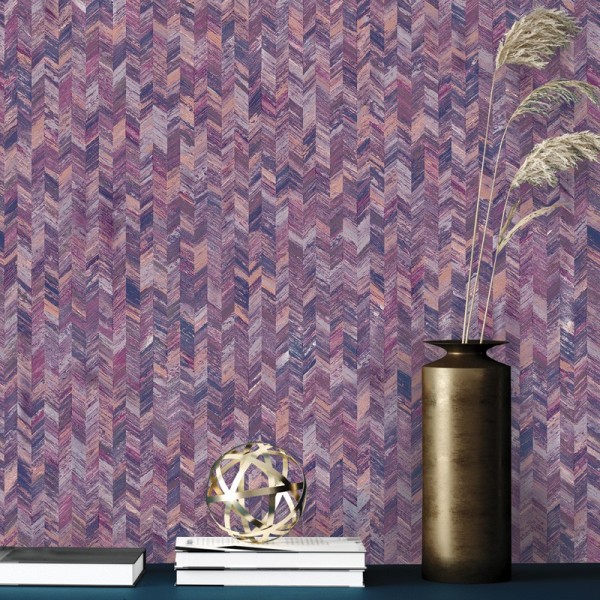 paper pintat textura imitació tela elegant de color lila 91293 paper pintat textura imitació tela elegant de color lila 91293