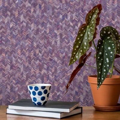 papel de parede textura lilá e prata amazonia 91293