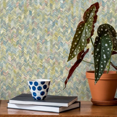 Papel pintado imitación tejido tela 91292