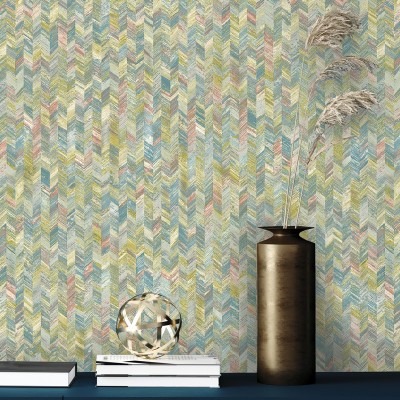 Papel pintado imitación tejido tela 91292