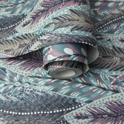 paper pintat fulles i plomes 91303 paper pintat fulles i plomes 91303