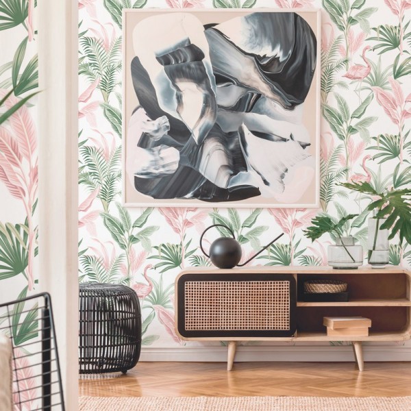 Papel de parede FLAMINGO ROSA 157