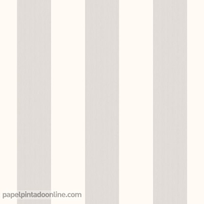 papel pintado rayas grises y blanco roto